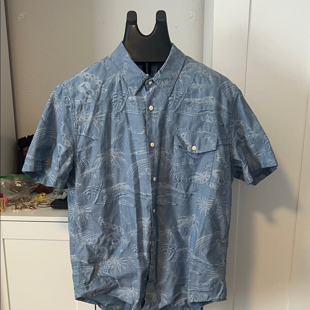 Lucky Brand Blue Graphic Men's Shirt